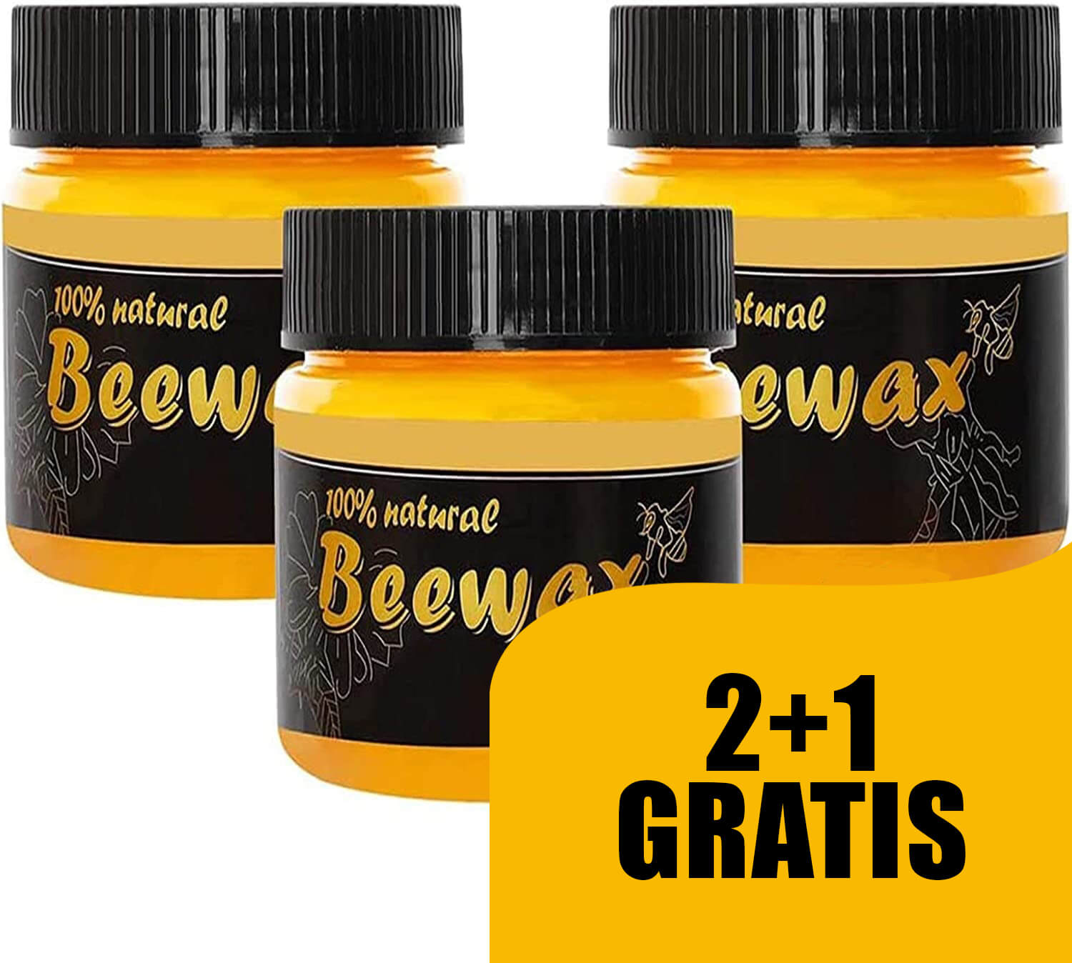 Pčelinji vosak za poliranje drveta BEEWAX 2+1 GRATIS