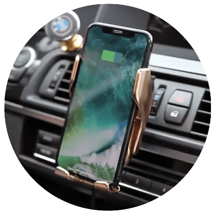 Supporto smartphone per auto con ricarica wireless DELUXE lp