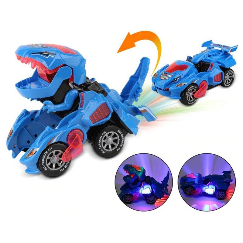 Transformujący samochód-dinozaur LED DYNOCAR 1+1 GRATIS