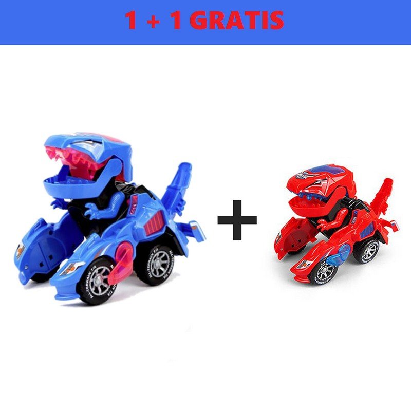 Transformujący samochód-dinozaur LED DYNOCAR 1+1 GRATIS