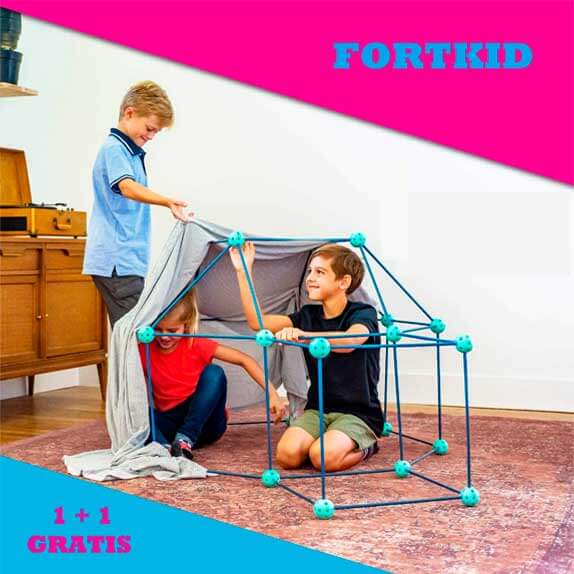 Zestaw do budowania bazy dla dzieci FORTKID 1+1 GRATIS