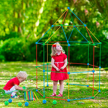 KIT DE CONSTRUCCIÓN DE FORTALEZA PARA NIÑOS FORTKID