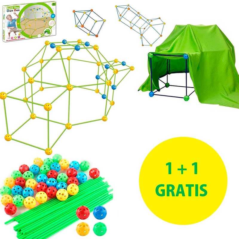 Zestaw do budowania bazy dla dzieci FORTKID 1+1 GRATIS