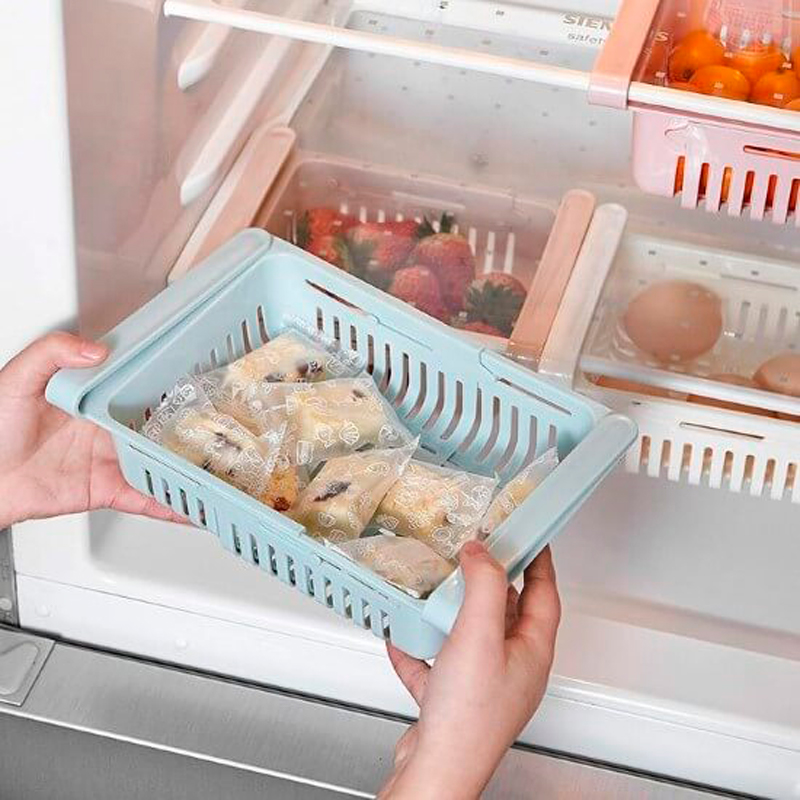 Boîte de rangement coulissante pour réfrigérateur (4 unités) FRIGIBOX