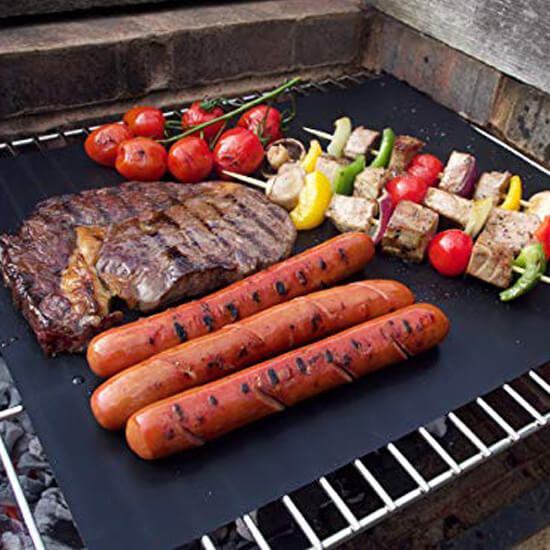 Nieprzywierające maty grillowe wielokrotnego użytku (2 sztuki) | GRILL