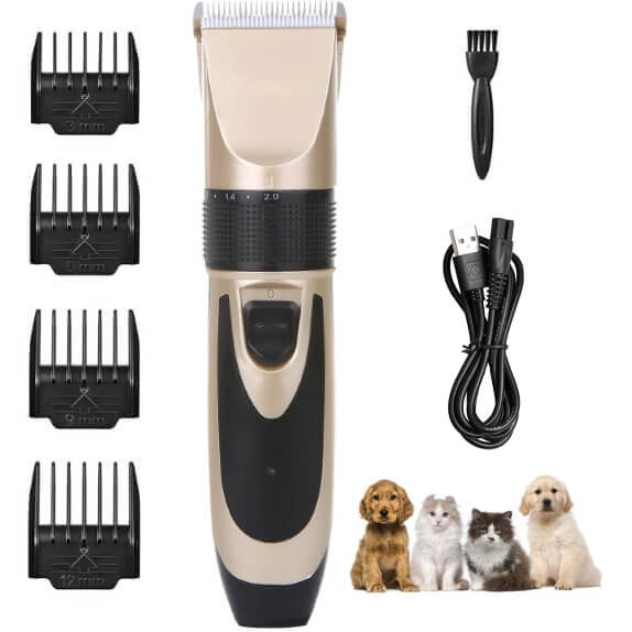 Conjunto com máquina de tosquiar para animais de estimação | GULAMACHINE