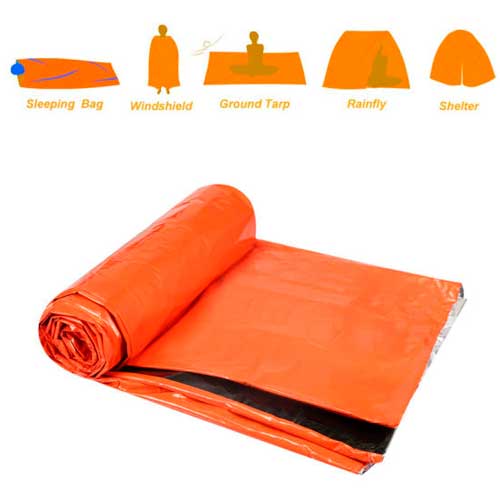Termiczny śpiwór ratunkowy HOTBAG do stosowania w warunkach outdoorowych