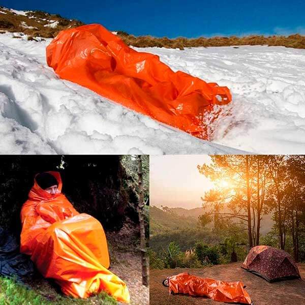 Termiczny śpiwór ratunkowy HOTBAG do stosowania w warunkach outdoorowych