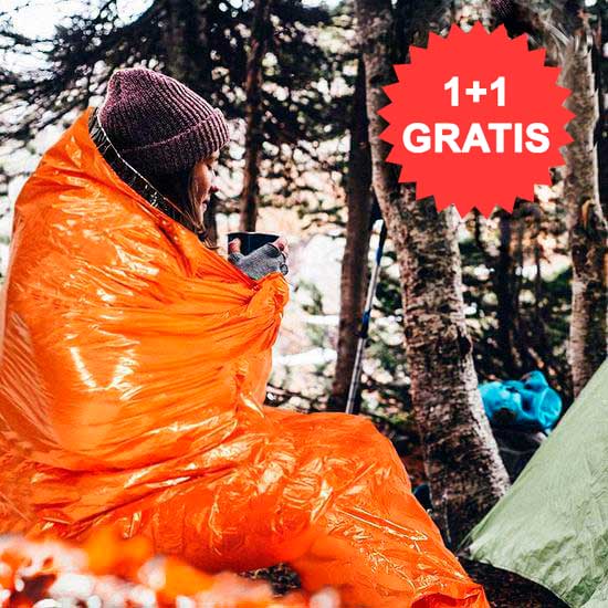 HOTBAG Vészhelyzeti termál kempinghálózsák 1+1 GRATIS