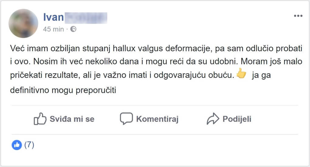 SILIKONSKI RAZDVAJAČI ZA ISPRAVLJANJE NOŽNIH PRSTIJU HALLUX