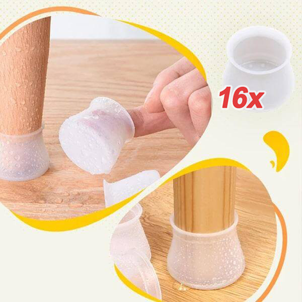 16 x  Piedini di protezione per mobili in silicone LEGGIES