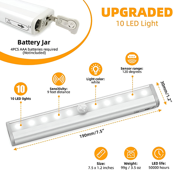 LED-Leuchte mit Bewegungssensor LUMICOM 1+1 GRATIS