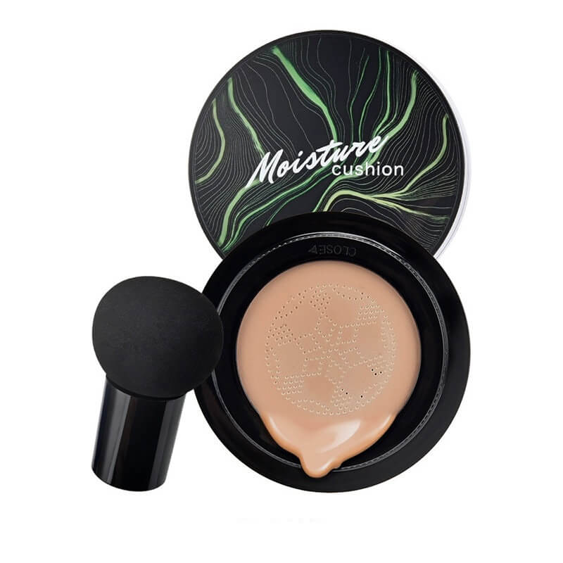 Fondotinta Air cushion con applicatore a forma di testa di fungo MUSSBALM 1+1 GRATIS
