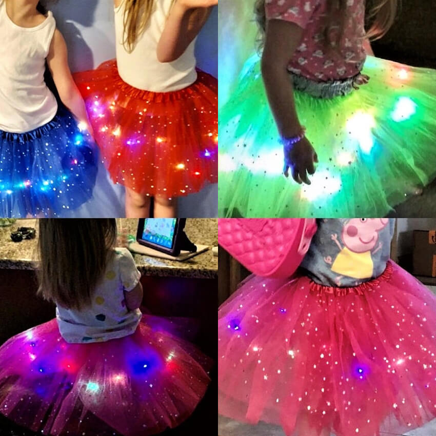 Gonna luccicante a LED PRINCESS