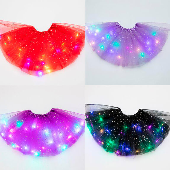 Gonna luccicante a LED PRINCESS