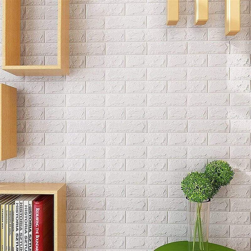 (5 Sztuk) Samoprzylepna Tapeta 3D z Motywem Cegły | BRICKSBY