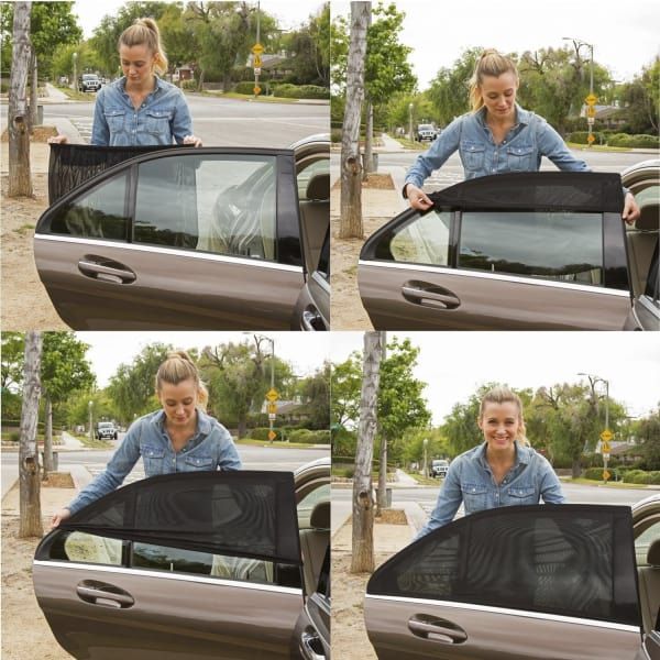 Clona do auta proti slunci GLADESHADE <span class='gratis-text'>+ ZDARMA</span> Sada 4 slunečních clon na boční okna automobilu