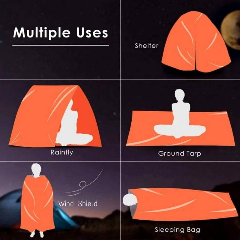 Termiczny śpiwór ratunkowy HOTBAG do stosowania w warunkach outdoorowych