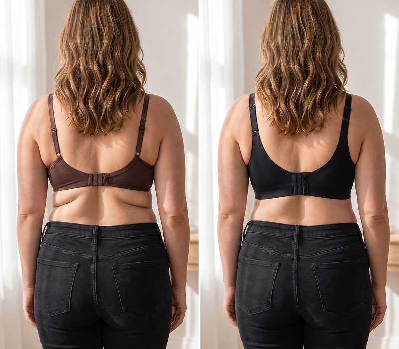 Non-slip bra straps