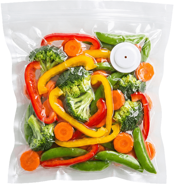 Vacuum Bag with Cucumbers