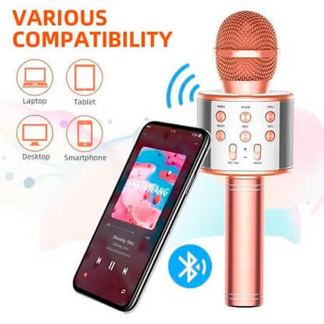 Ασύρματο μικρόφωνο Bluetooth καραόκε VOCALIX 1+1 GRATIS