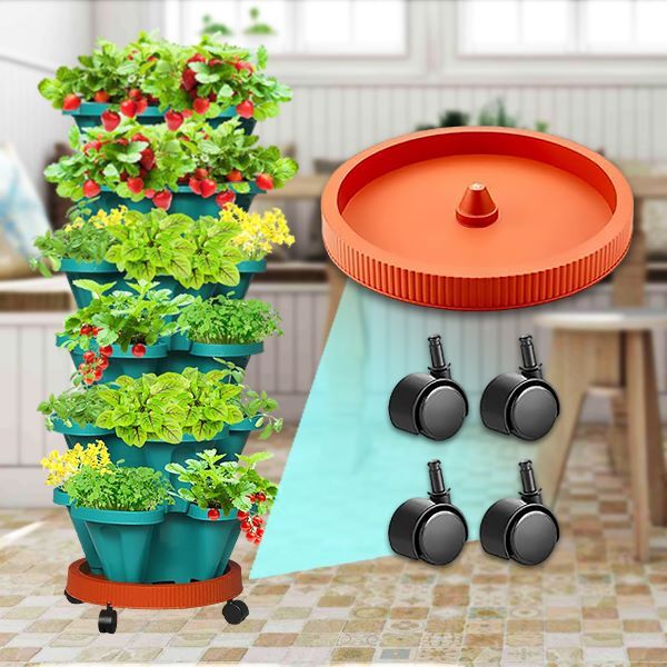 Höhenverstellbare Blumentöpfe (3x Stück) PLANTUP